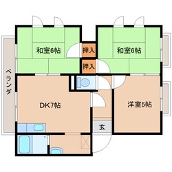 高の原駅 バス10分  押熊北口下車：停歩6分 2階の物件間取画像